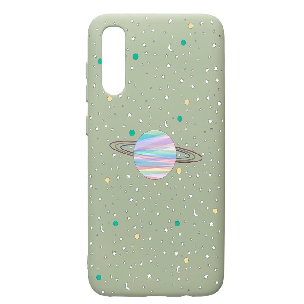 Husa de protectie Samsung Galaxy A70, Universe, Planets, silicon, cu interiorul din material textil, protectie camera, Beryl, PGR468