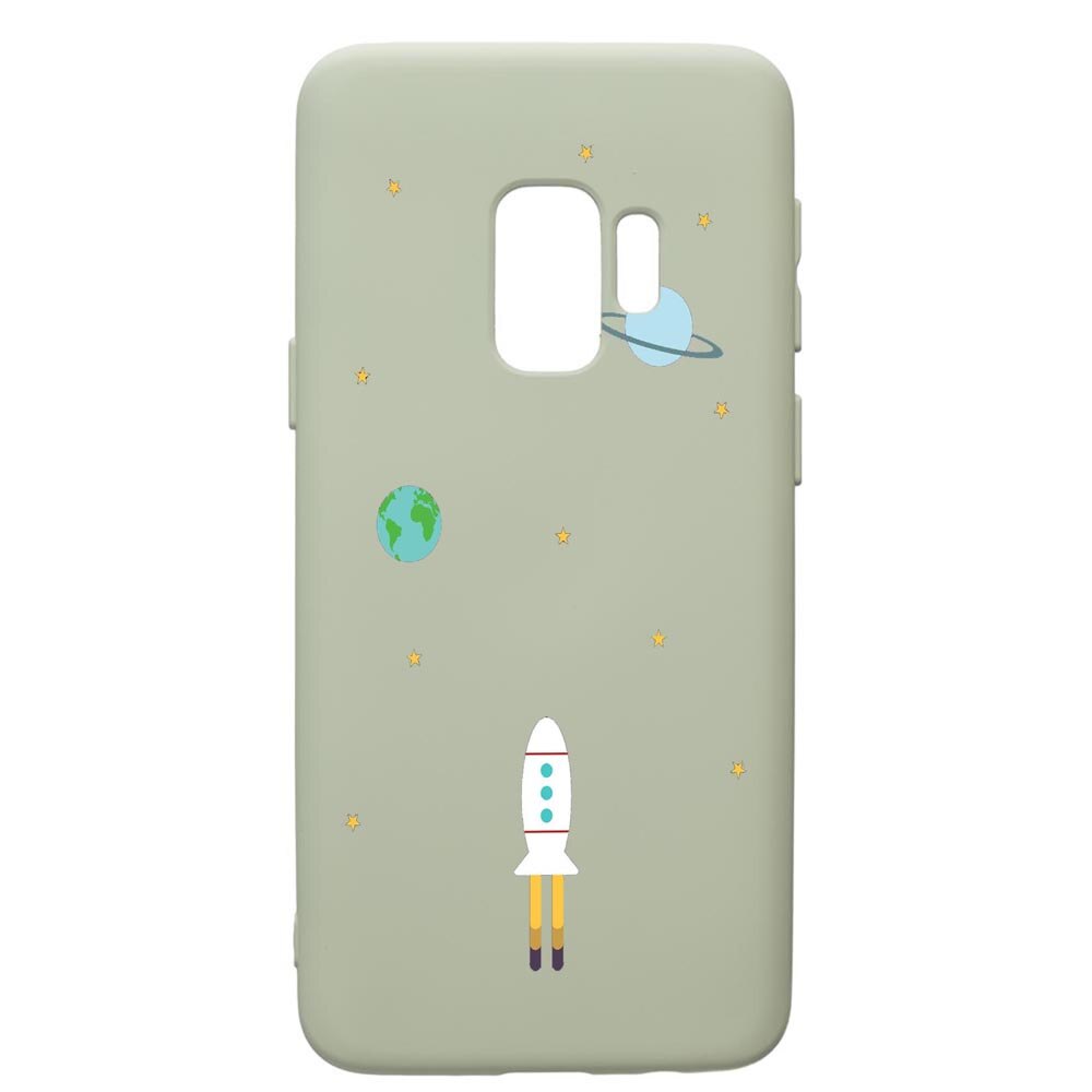 Husa de protectie Samsung Galaxy S9, Universe, Spacecraft, silicon, cu interiorul din material textil, protectie camera, Beryl, PGR471