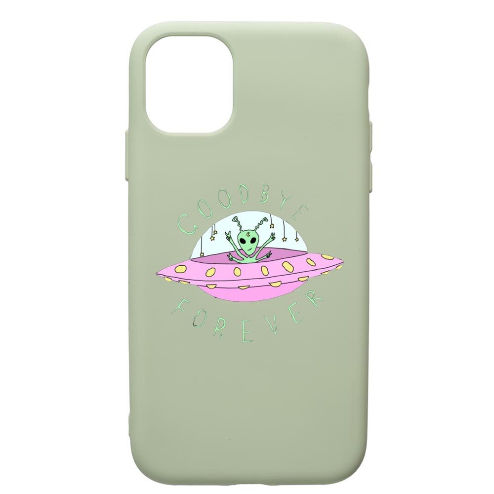 Husa de protectie Apple iPhone 12, Universe, UFO, silicon, cu interiorul din material textil, protectie camera, Beryl, PGR474