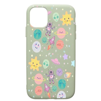 Husa de protectie Apple iPhone 12, Universe, UFO, silicon, cu interiorul din material textil, protectie camera, Beryl, PGR473 Husa de protectie Apple iPhone 12, Universe, UFO, silicon, cu interiorul din material textil, protectie camera, Beryl, PGR473