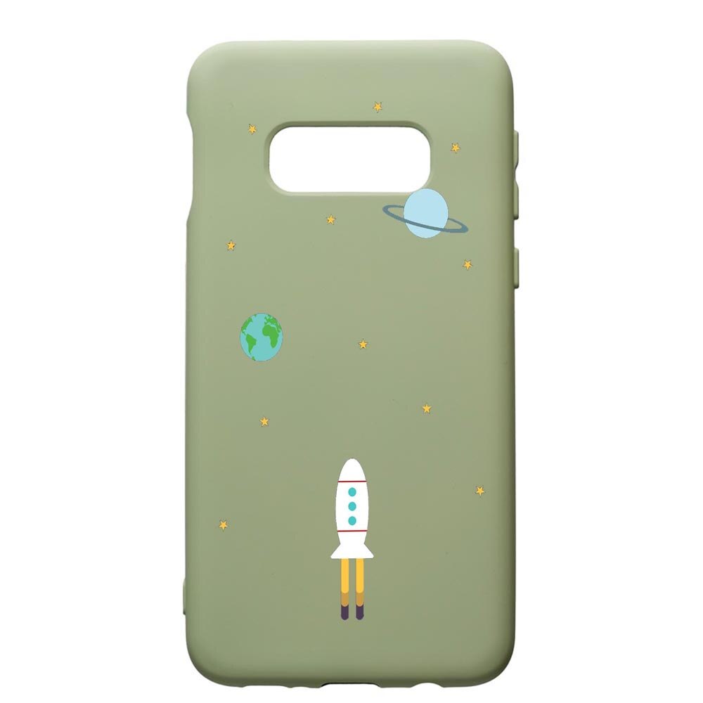 Husa de protectie Samsung Galaxy S10, Universe, Spacecraft, silicon, cu interiorul din material textil, protectie camera, Beryl, PGR471