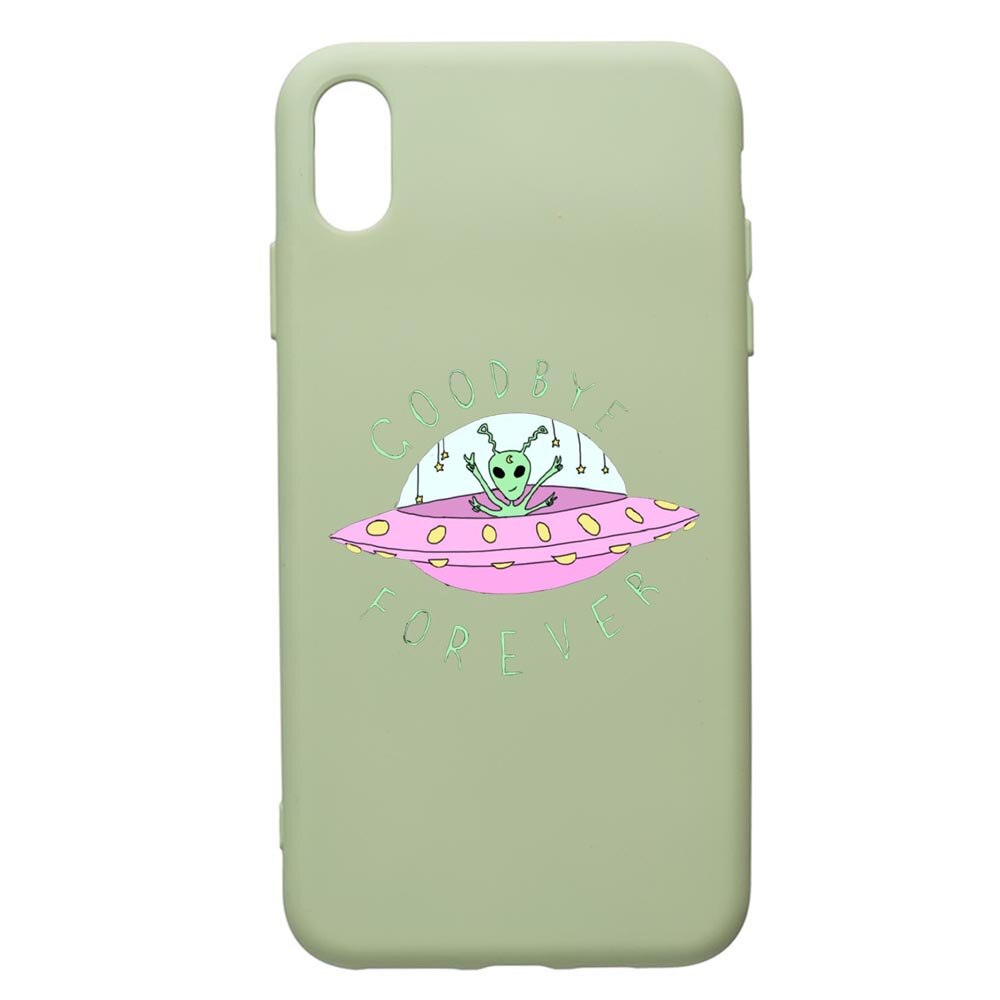 Husa de protectie Apple iPhone XR, Universe, UFO, silicon, cu interiorul din material textil, protectie camera, Beryl, PGR474