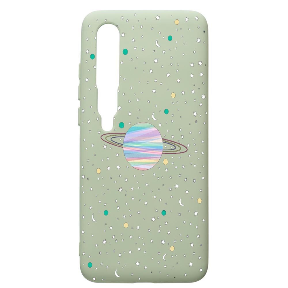 Husa de protectie Xiaomi Mi 10 / Mi 10 Pro, Universe, Planets, silicon, cu interiorul din material textil, protectie camera, Beryl, PGR468