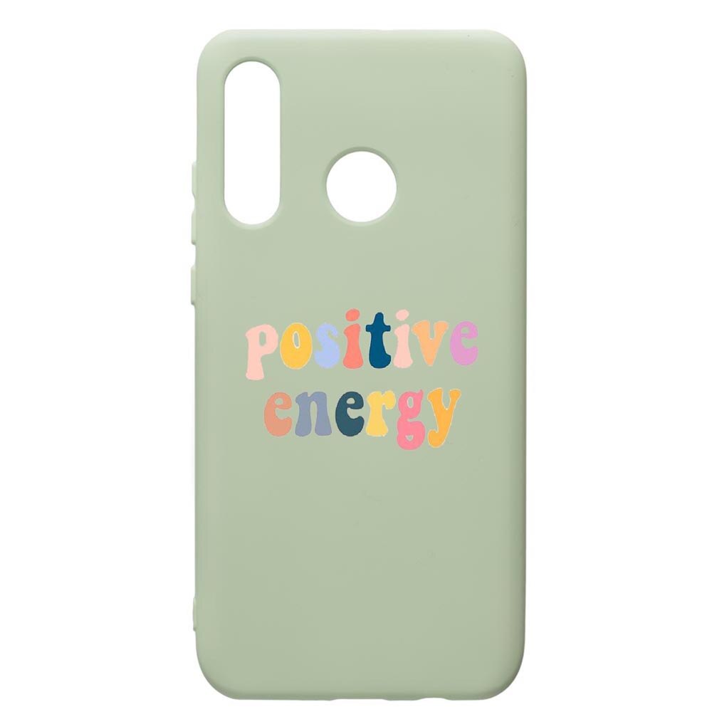 Husa de protectie Huawei P40 Lite E / Y7p, Positive Energy, silicon, cu interiorul din material textil, protectie camera, Beryl, PGR479
