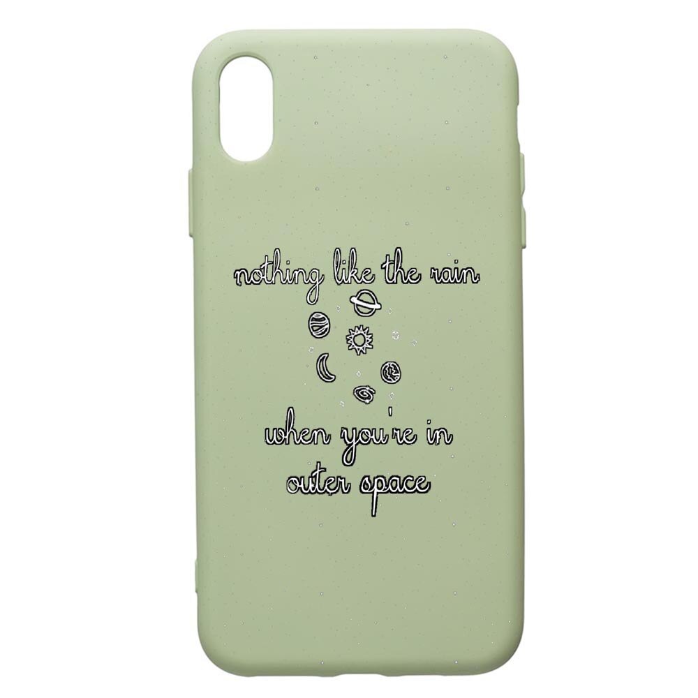 Husa de protectie Apple iPhone XR, Universe, silicon, cu interiorul din material textil, protectie camera, Beryl, PGR475