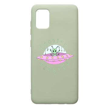 Husa de protectie Samsung Galaxy A71, Universe, UFO, silicon, cu interiorul din material textil, protectie camera, Beryl, PGR474 Husa de protectie Samsung Galaxy A71, Universe, UFO, silicon, cu interiorul din material textil, protectie camera, Beryl, PGR474