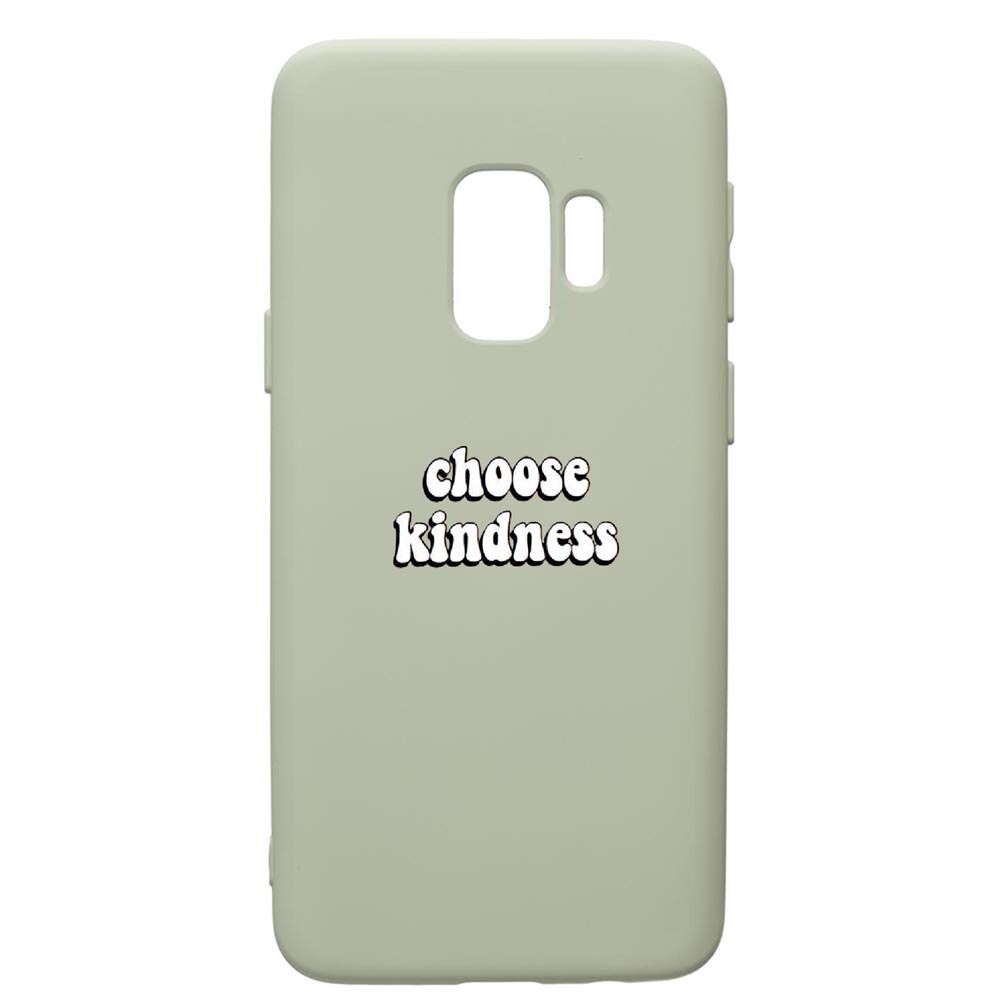 Husa de protectie Samsung Galaxy S9, Kidness, silicon, cu interiorul din material textil, protectie camera, Beryl, PGR478