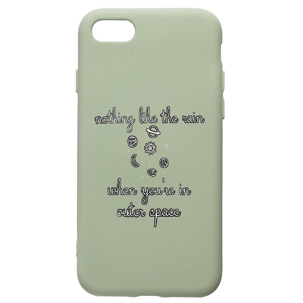 Husa de protectie Apple iPhone SE 2 / iPhone 8 / iPhone 7, Universe, silicon, cu interiorul din material textil, protectie camera, Beryl, PGR475