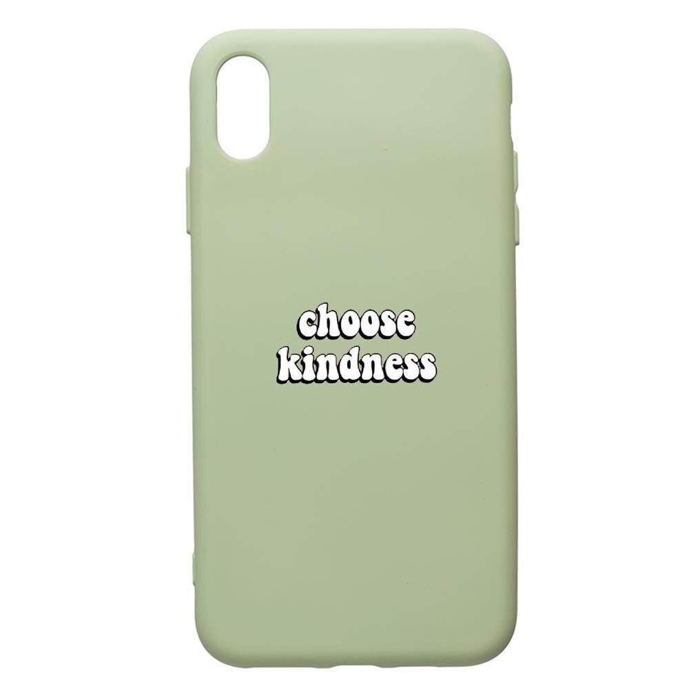 Husa de protectie Apple iPhone XS / X, Kidness, silicon, cu interiorul din material textil, protectie camera, Beryl, PGR478