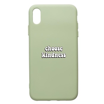Husa de protectie Apple iPhone XS / X, Kidness, silicon, cu interiorul din material textil, protectie camera, Beryl, PGR478 Husa de protectie Apple iPhone XS / X, Kidness, silicon, cu interiorul din material textil, protectie camera, Beryl, PGR478