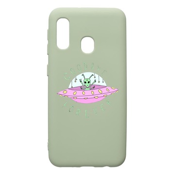 Husa de protectie Samsung Galaxy A20e, Universe, UFO, silicon, cu interiorul din material textil, protectie camera, Beryl, PGR474 Husa de protectie Samsung Galaxy A20e, Universe, UFO, silicon, cu interiorul din material textil, protectie camera, Beryl, PGR474