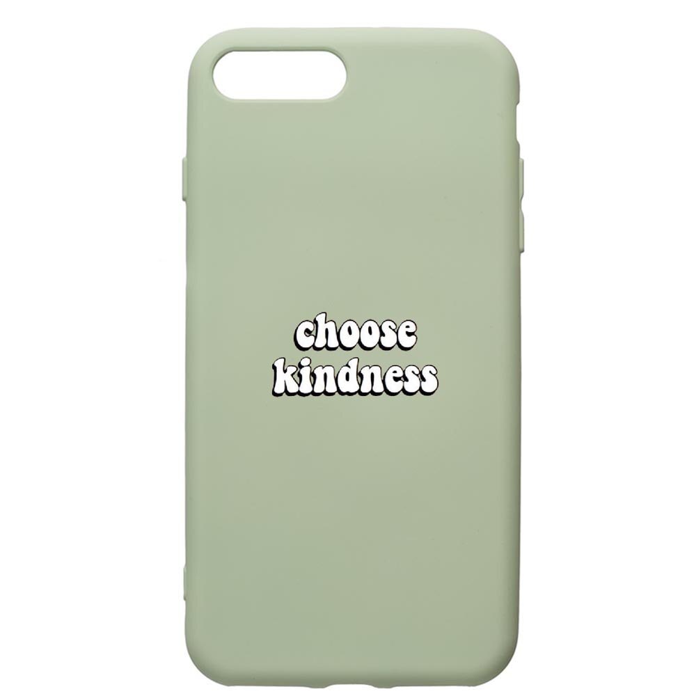 Husa de protectie Apple iPhone 8 Plus / iPhone 7 Plus, Kidness, silicon, cu interiorul din material textil, protectie camera, Beryl, PGR478