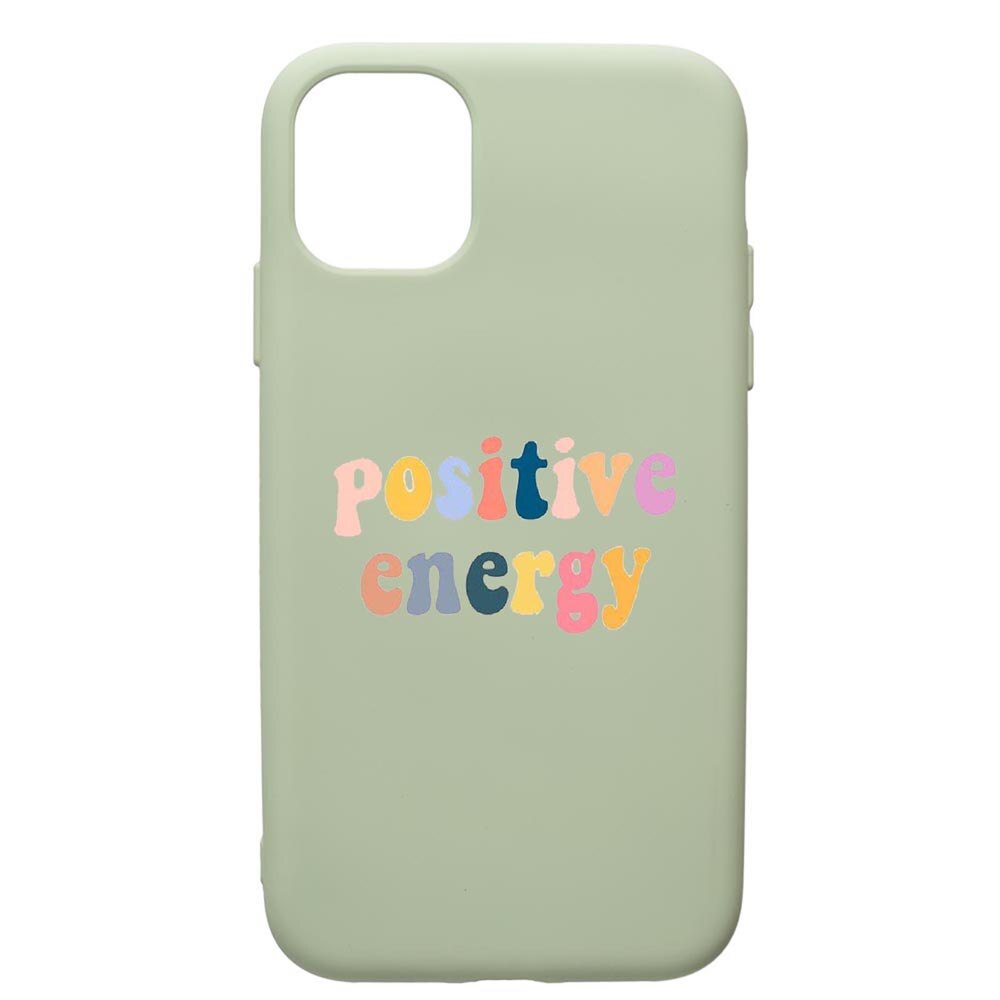 Husa de protectie Apple iPhone 12 Pro Max, Positive Energy, silicon, cu interiorul din material textil, protectie camera, Beryl, PGR479