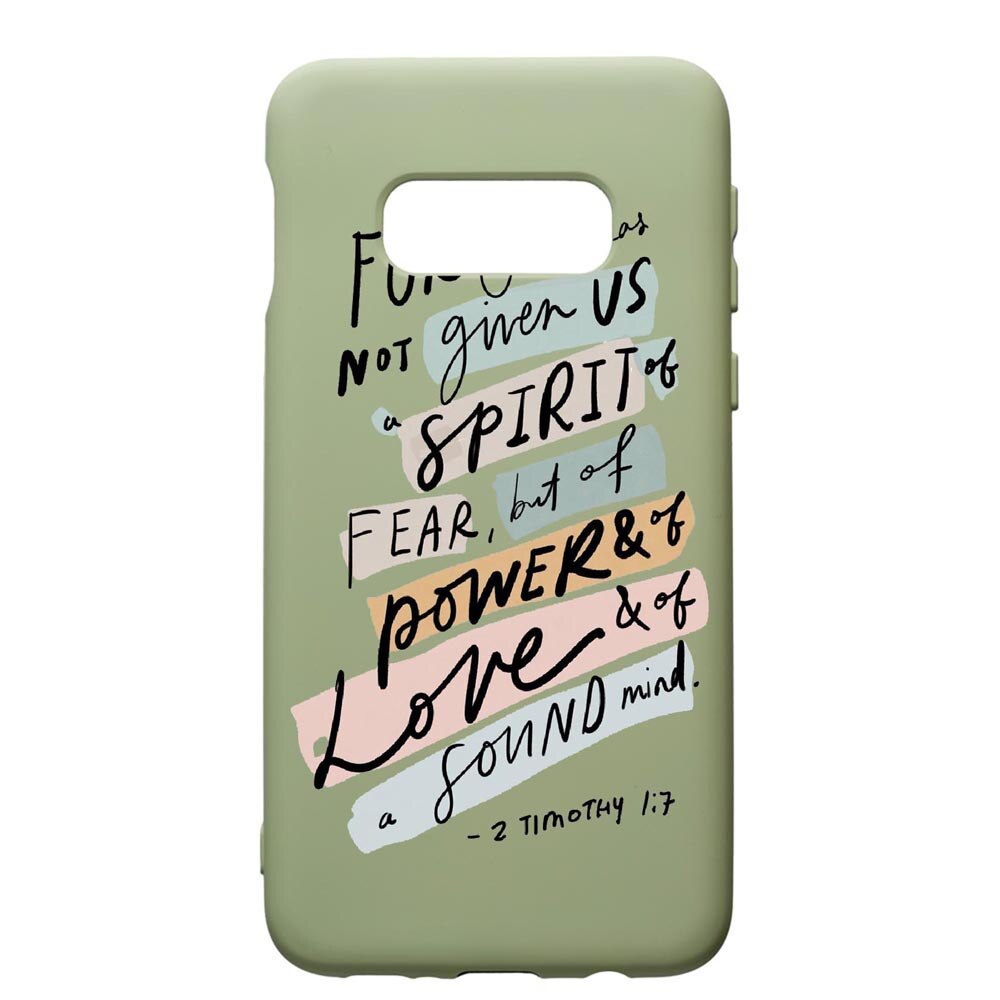 Husa de protectie Samsung Galaxy S10E, Bible, silicon, cu interiorul din material textil, protectie camera, Beryl, PGR481