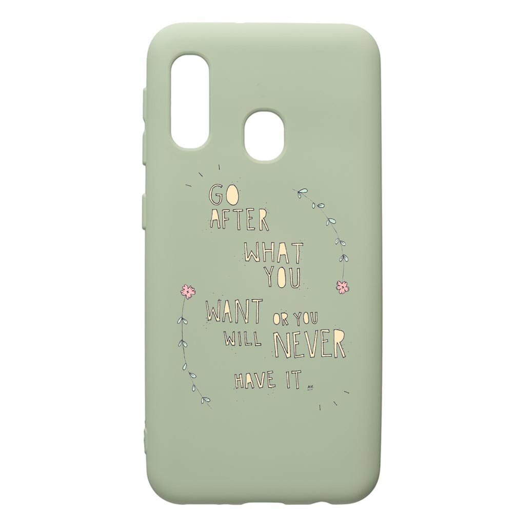 Husa de protectie Samsung Galaxy A40, Be Positive, silicon, cu interiorul din material textil, protectie camera, Beryl, PGR483
