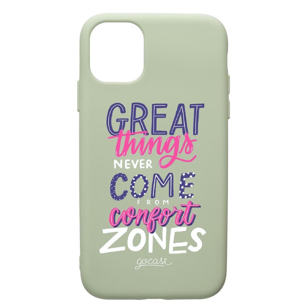 Husa de protectie Apple iPhone 11 Pro, Great Things, silicon, cu interiorul din material textil, protectie camera, Beryl, PGR486