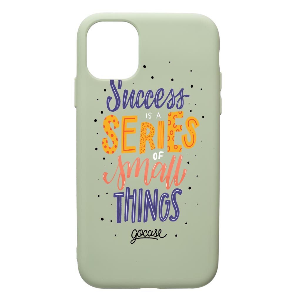 Husa de protectie Apple iPhone 12 Pro, Success, silicon, cu interiorul din material textil, protectie camera, Beryl, PGR485