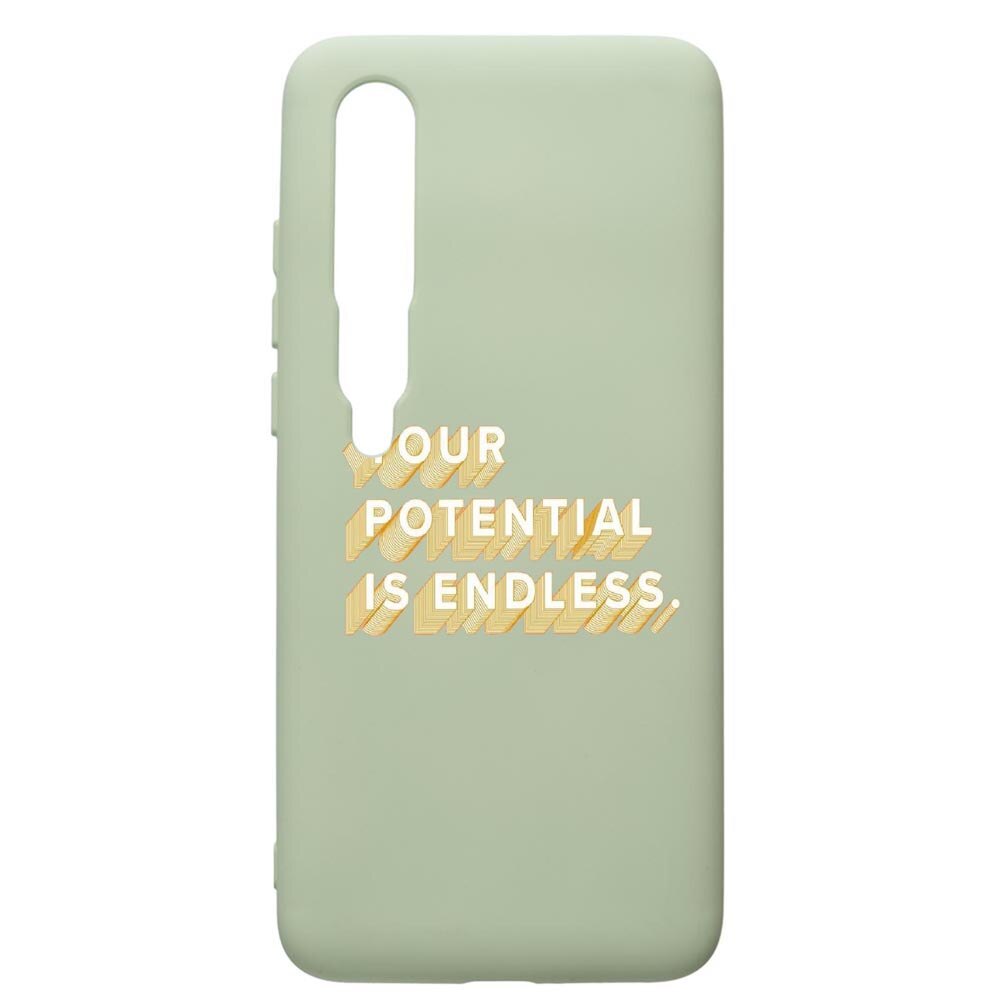 Husa de protectie Xiaomi Mi 10 / Mi 10 Pro, Endless, silicon, cu interiorul din material textil, protectie camera, Beryl, PGR484