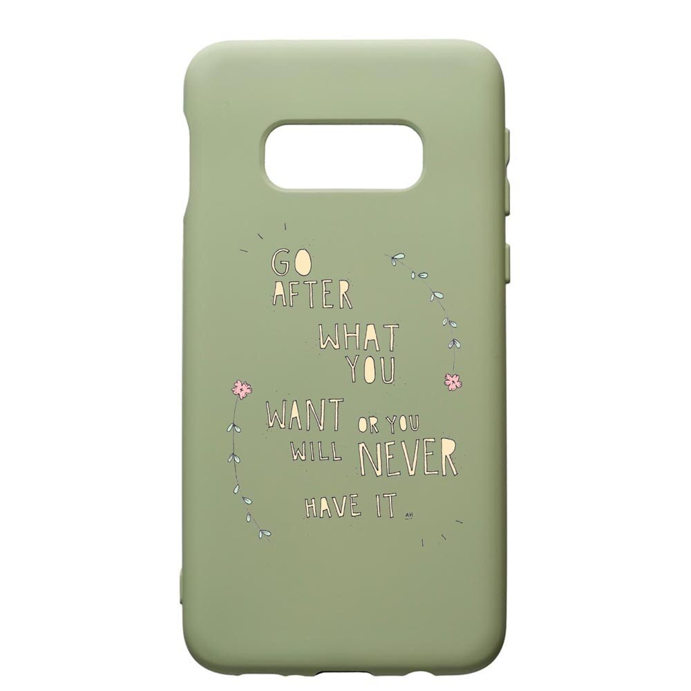 Husa de protectie Samsung Galaxy S10E, Be Positive, silicon, cu interiorul din material textil, protectie camera, Beryl, PGR483