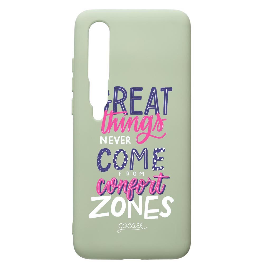Husa de protectie Xiaomi Mi 10 / Mi 10 Pro, Great Things, silicon, cu interiorul din material textil, protectie camera, Beryl, PGR486