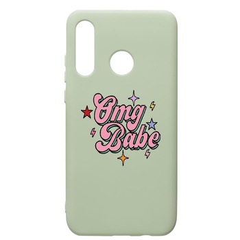 Husa de protectie Huawei P40 Lite E / Y7p, OMG Babe, silicon, cu interiorul din material textil, protectie camera, Beryl, PGR487 Husa de protectie Huawei P40 Lite E / Y7p, OMG Babe, silicon, cu interiorul din material textil, protectie camera, Beryl, PGR487