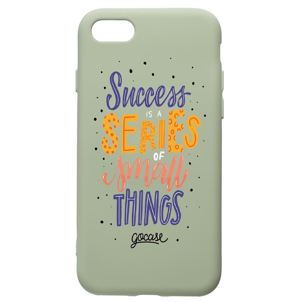 Husa de protectie Apple iPhone SE 2 / iPhone 8 / iPhone 7, Success, silicon, cu interiorul din material textil, protectie camera, Beryl, PGR485