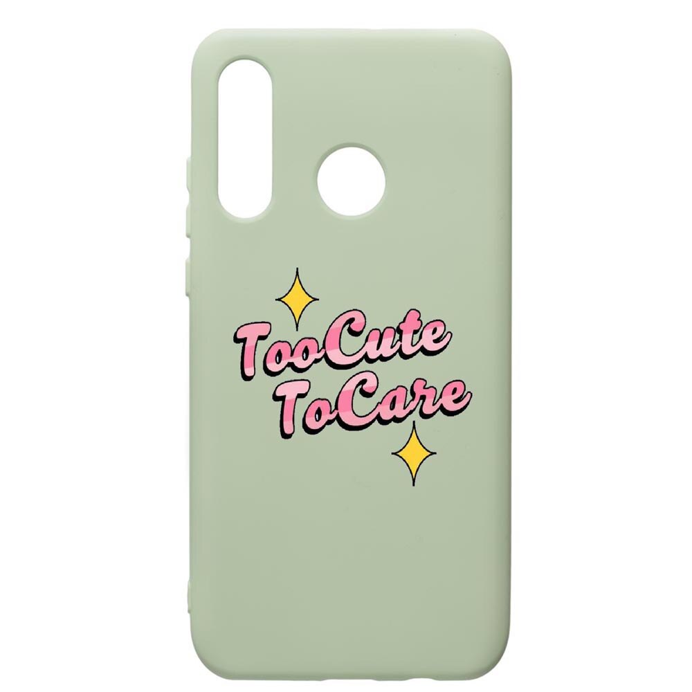 Husa de protectie Huawei P30 Lite, Too Cute, silicon, cu interiorul din material textil, protectie camera, Beryl, PGR488