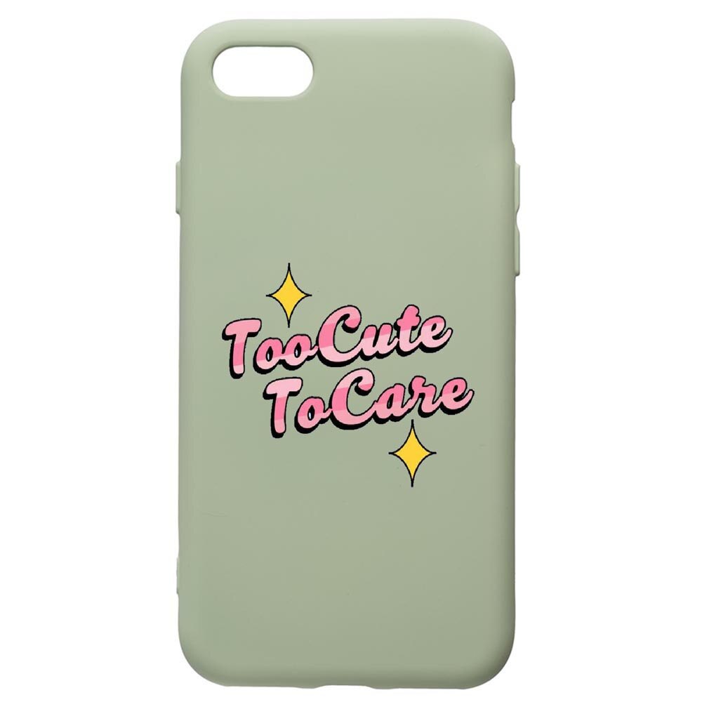 Husa de protectie Apple iPhone SE 2 / iPhone 8 / iPhone 7, Too Cute, silicon, cu interiorul din material textil, protectie camera, Beryl, PGR488