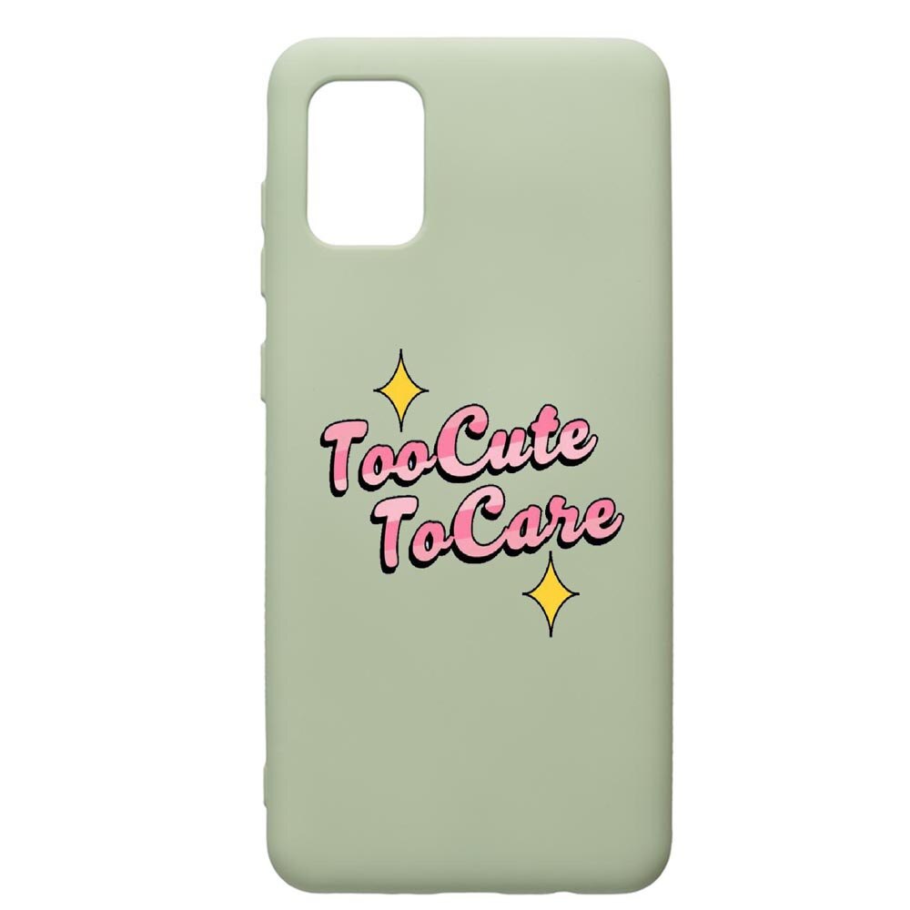Husa de protectie Samsung Galaxy A41, Too Cute, silicon, cu interiorul din material textil, protectie camera, Beryl, PGR488