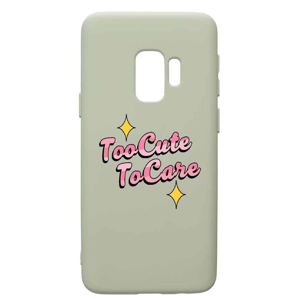 Husa de protectie Samsung Galaxy S9, Too Cute, silicon, cu interiorul din material textil, protectie camera, Beryl, PGR488