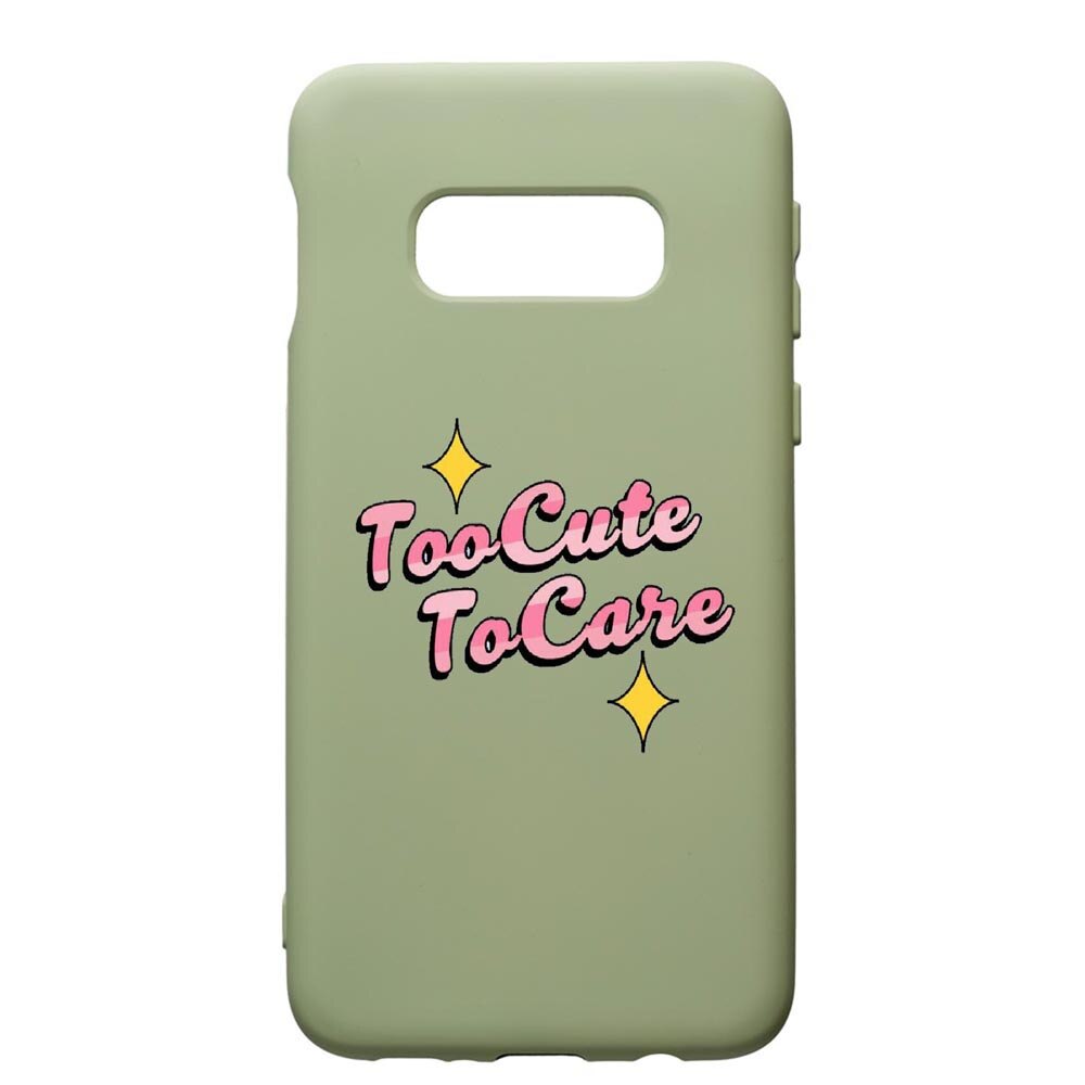Husa de protectie Samsung Galaxy S10, Too Cute, silicon, cu interiorul din material textil, protectie camera, Beryl, PGR488