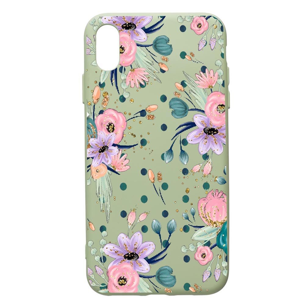 Husa de protectie Huawei Y6 2019, Spring Flowers, silicon, cu interiorul din material textil, protectie camera, Beryl, PGR495
