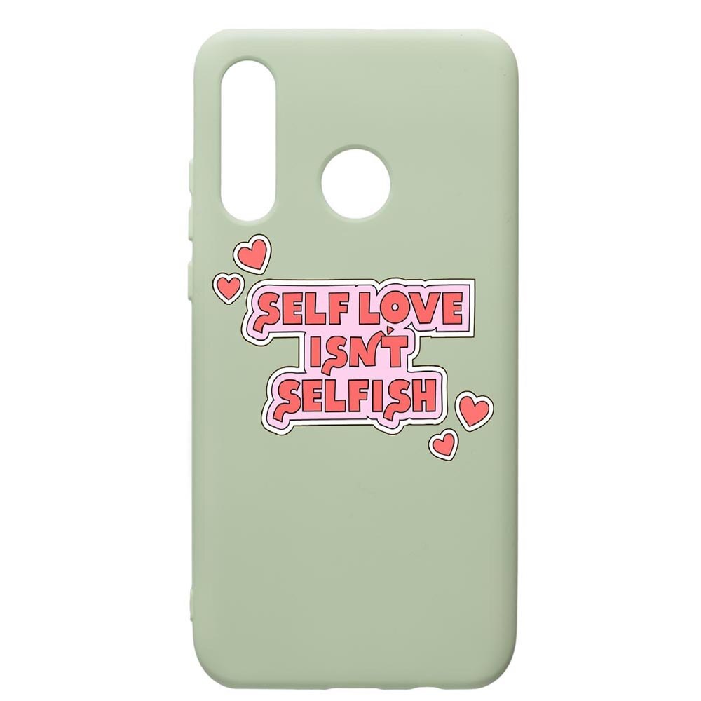 Husa de protectie Huawei P40 Lite E / Y7p, Self Love, silicon, cu interiorul din material textil, protectie camera, Beryl, PGR493