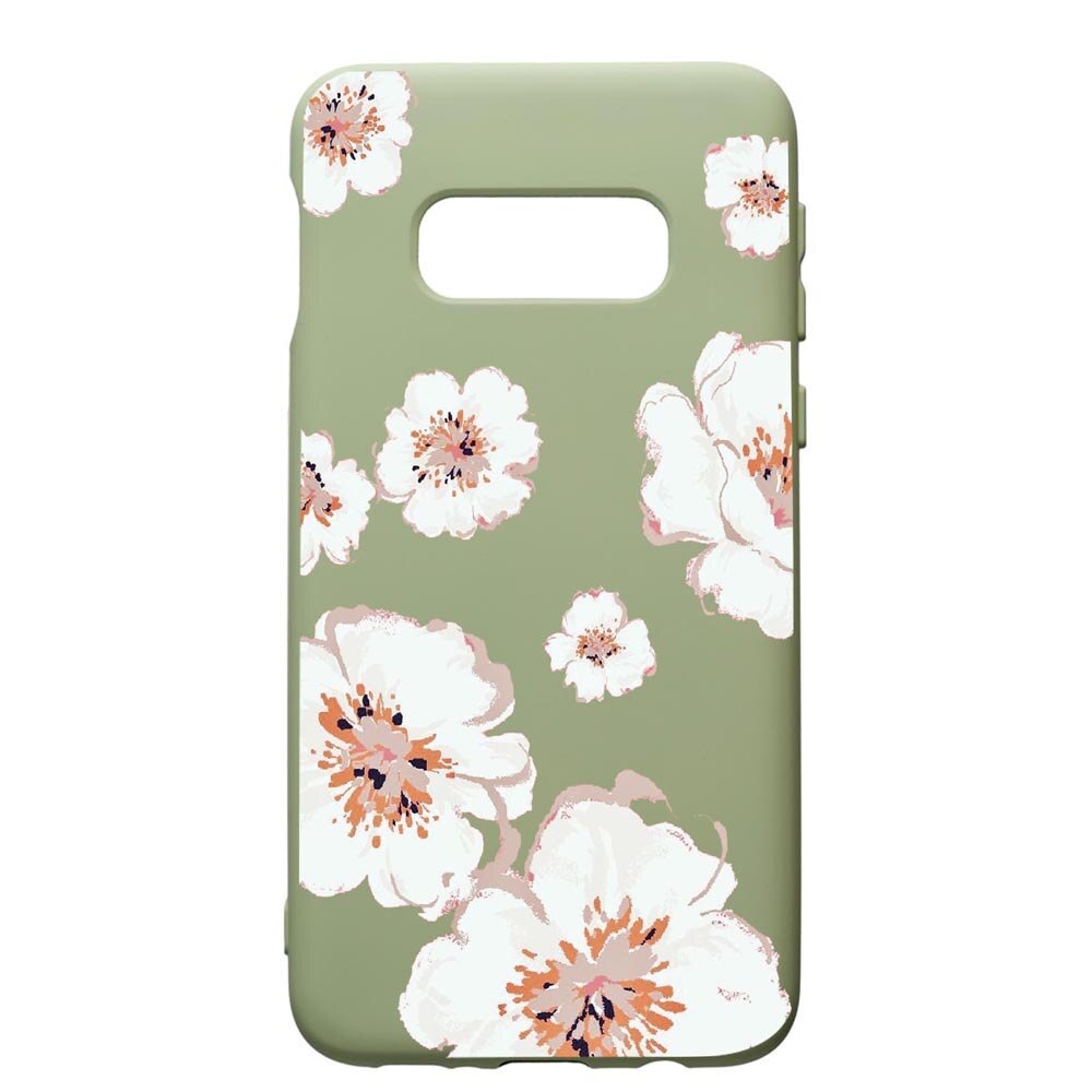Husa de protectie Samsung Galaxy S10, Flowers - Pastel colors, silicon, cu interiorul din material textil, protectie camera, Beryl, PGR499