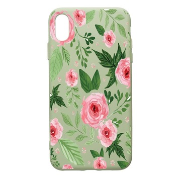 Husa de protectie Samsung Galaxy A10, Flowers - Pastel Colors, silicon, cu interiorul din material textil, protectie camera, Beryl, PGR509 Husa de protectie Samsung Galaxy A10, Flowers - Pastel Colors, silicon, cu interiorul din material textil, protectie camera, Beryl, PGR509