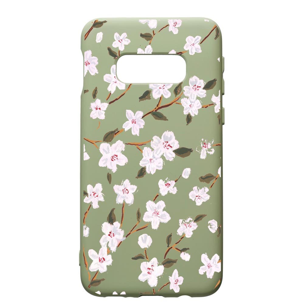Husa de protectie Samsung Galaxy S10, Spring Flowers, silicon, cu interiorul din material textil, protectie camera, Beryl, PGR512