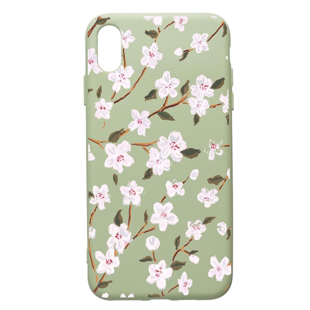 Husa de protectie Huawei Y5 2019, Spring Flowers, silicon, cu interiorul din material textil, protectie camera, Beryl, PGR512