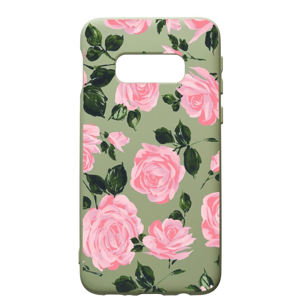 Husa de protectie Samsung Galaxy S10E, Roses - Pastel colors, silicon, cu interiorul din material textil, protectie camera, Beryl, PGR514