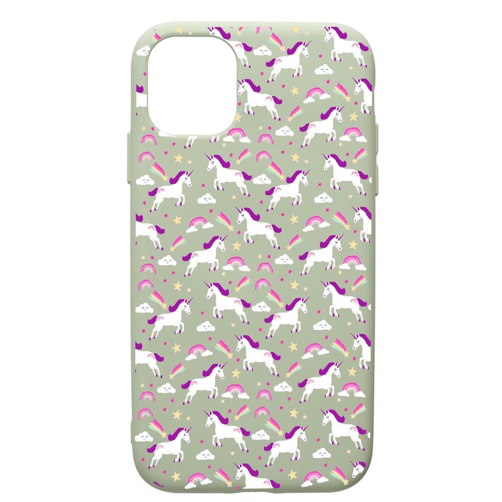 Husa de protectie Apple iPhone 11 Pro Max, Unicorn, silicon, cu interiorul din material textil, protectie camera, Beryl, PGR520