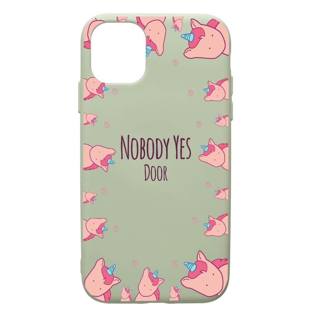 Husa de protectie Apple iPhone 11 Pro Max, Unicorn - Nobody yes, silicon, cu interiorul din material textil, protectie camera, Beryl, PGR523