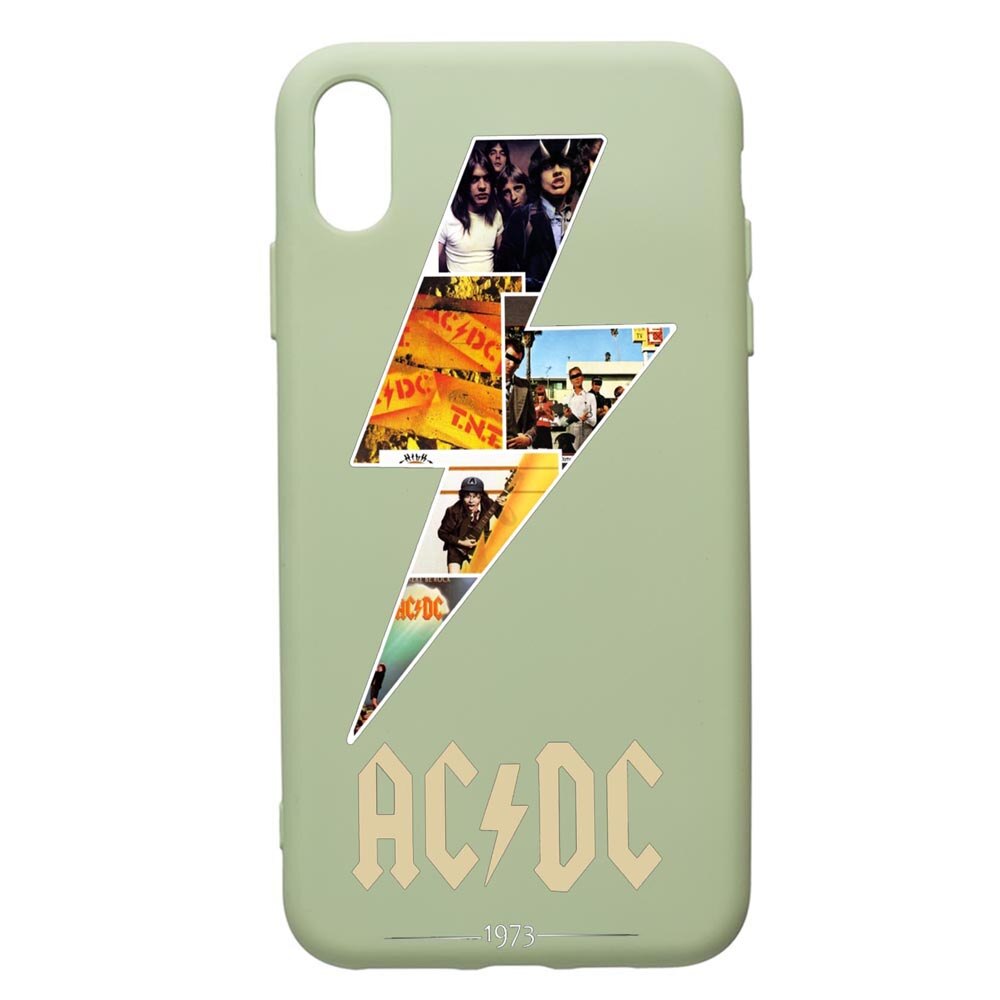 Husa de protectie Apple iPhone XS Max, AC/DC, silicon, cu interiorul din material textil, protectie camera, Beryl, PGR534