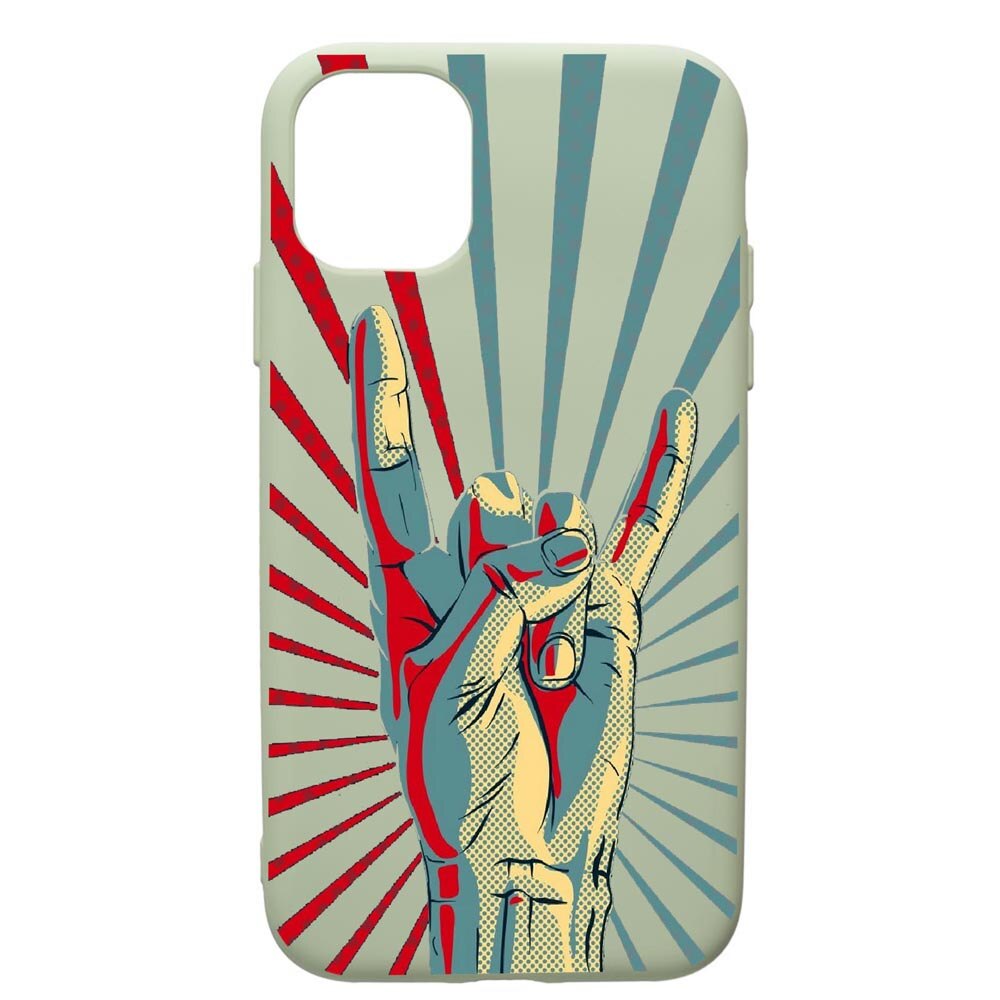Husa de protectie Apple iPhone 12 Mini, Rock, silicon, cu interiorul din material textil, protectie camera, Beryl, PGR530