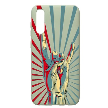 Husa de protectie Samsung Galaxy A70, Rock, silicon, cu interiorul din material textil, protectie camera, Beryl, PGR530 Husa de protectie Samsung Galaxy A70, Rock, silicon, cu interiorul din material textil, protectie camera, Beryl, PGR530