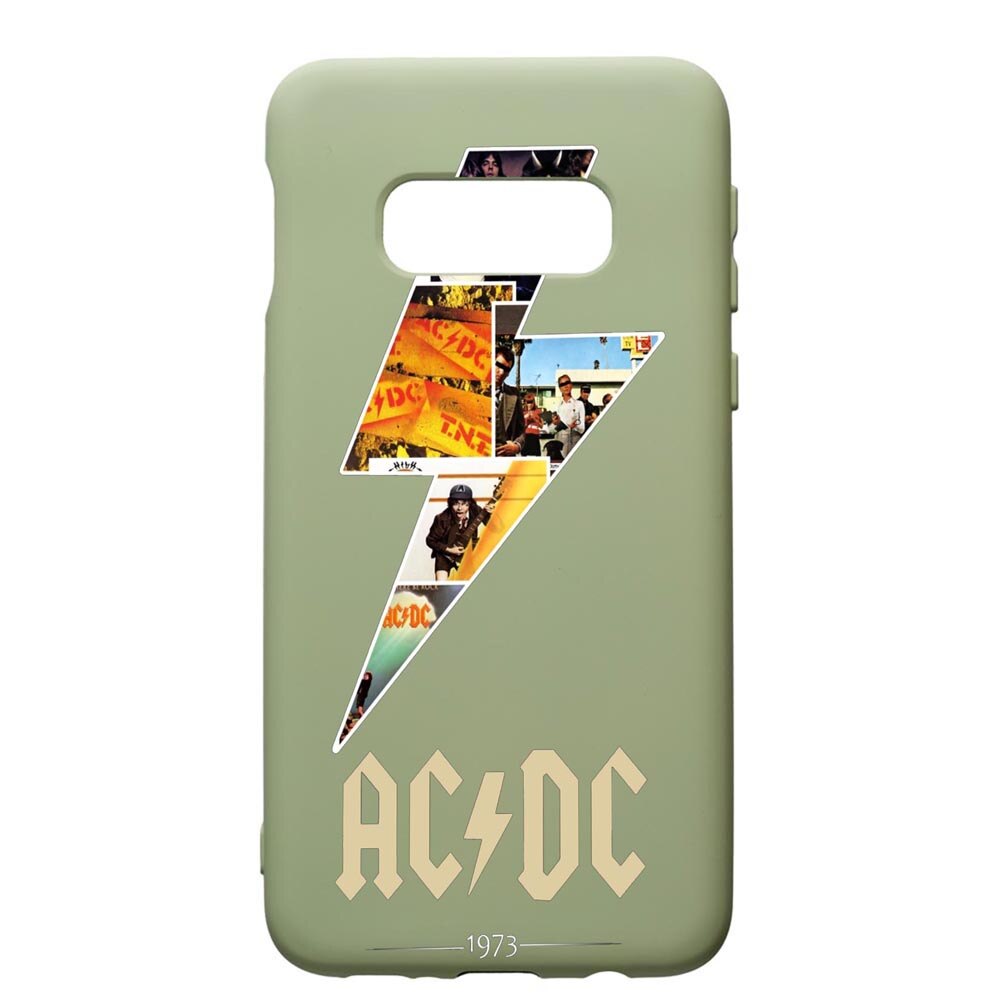 Husa de protectie Samsung Galaxy S10, AC/DC, silicon, cu interiorul din material textil, protectie camera, Beryl, PGR534