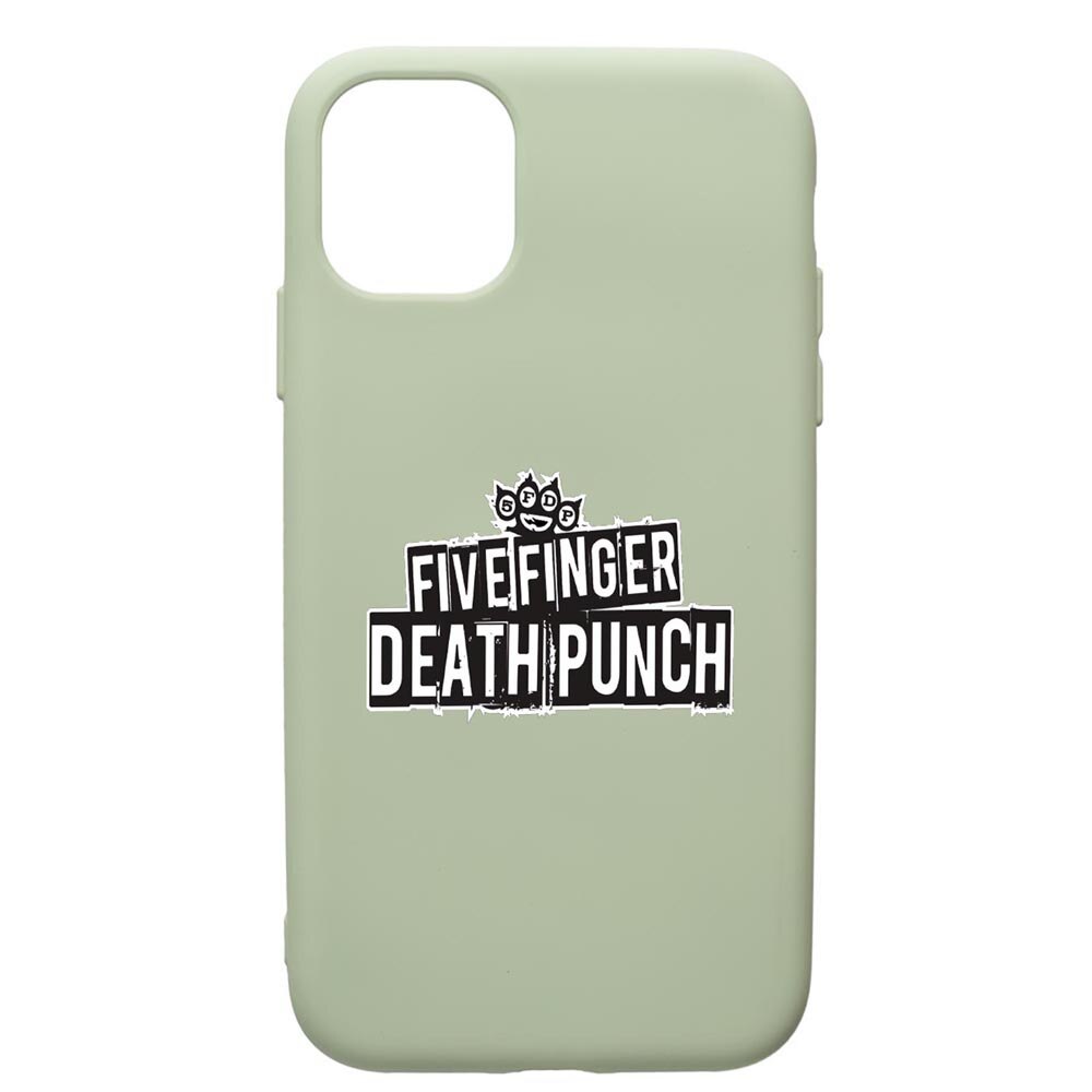 Husa de protectie Apple iPhone 12 Pro, Five Finger Death Punch, silicon, cu interiorul din material textil, protectie camera, Beryl, PGR536