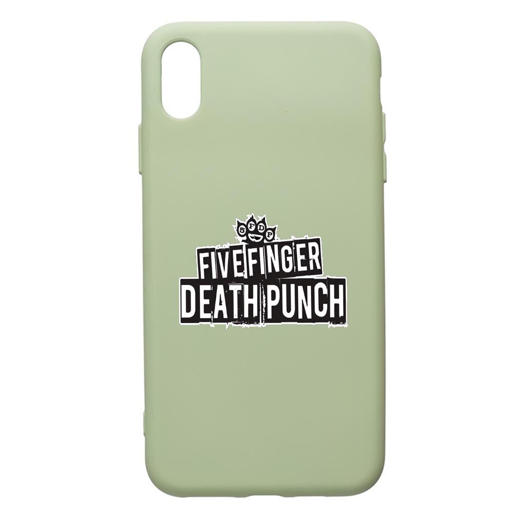 Husa de protectie Huawei Y5 2019, Five Finger Death Punch, silicon, cu interiorul din material textil, protectie camera, Beryl, PGR536