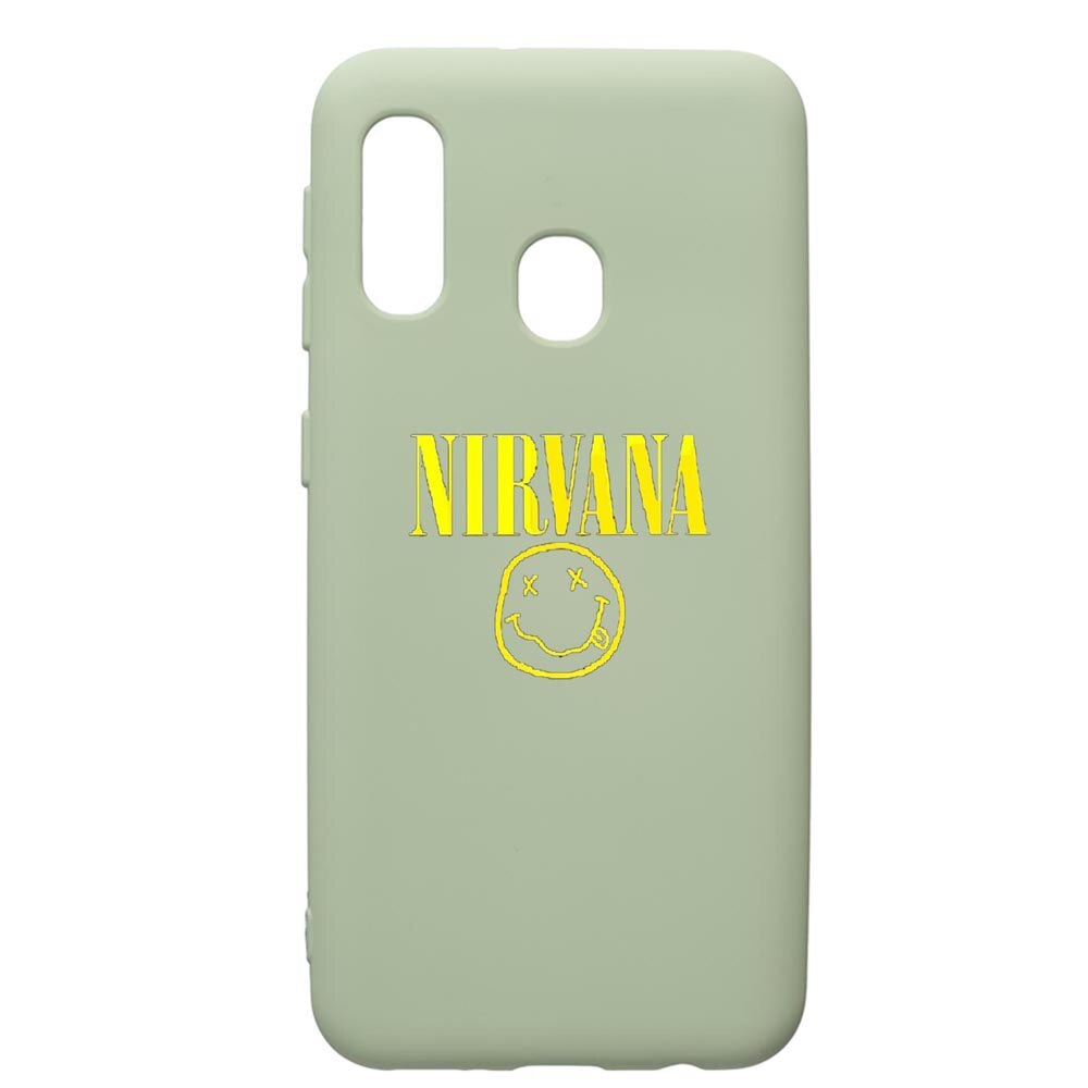Husa de protectie Samsung Galaxy A40, Nirvana, silicon, cu interiorul din material textil, protectie camera, Beryl, PGR540