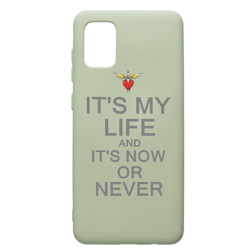 Husa de protectie Samsung Galaxy A71, Its My Life, silicon, cu interiorul din material textil, protectie camera, Beryl, PGR539