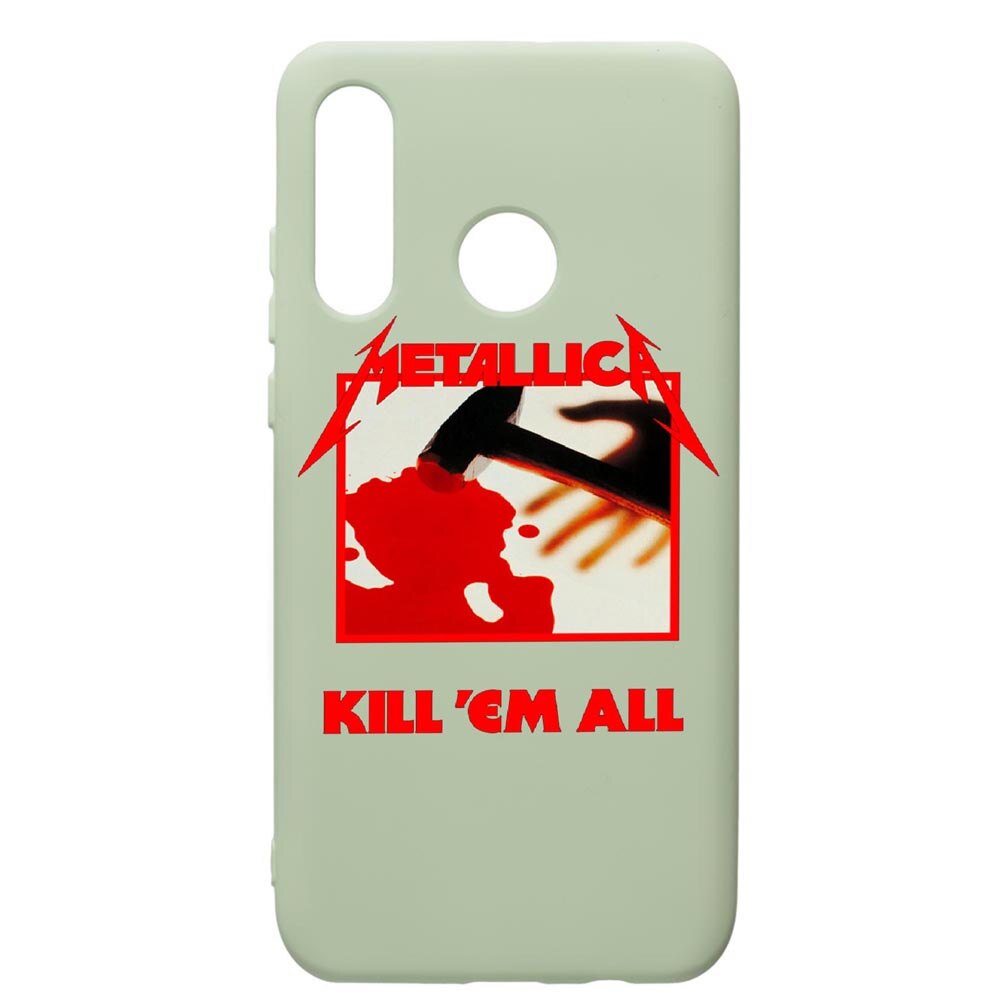 Husa de protectie Huawei P30 Lite, Metallica, silicon, cu interiorul din material textil, protectie camera, Beryl, PGR543
