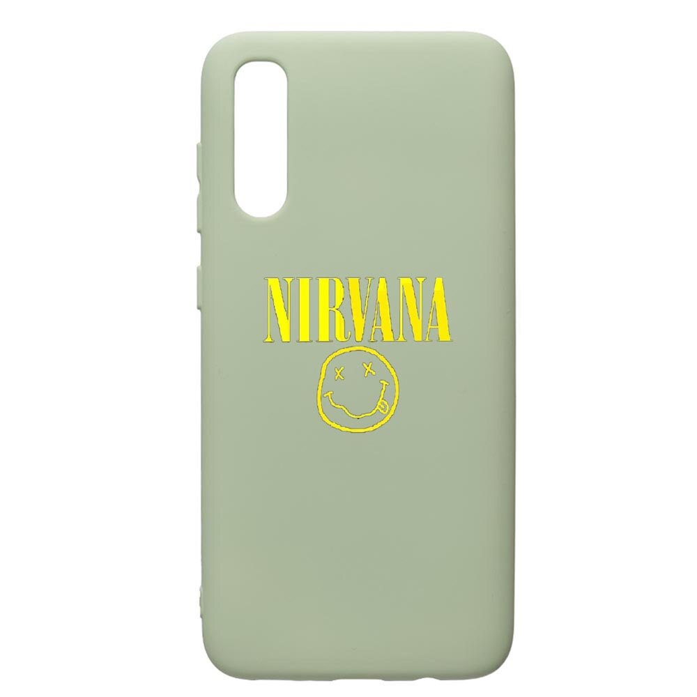 Husa de protectie Samsung Galaxy A70, Nirvana, silicon, cu interiorul din material textil, protectie camera, Beryl, PGR540